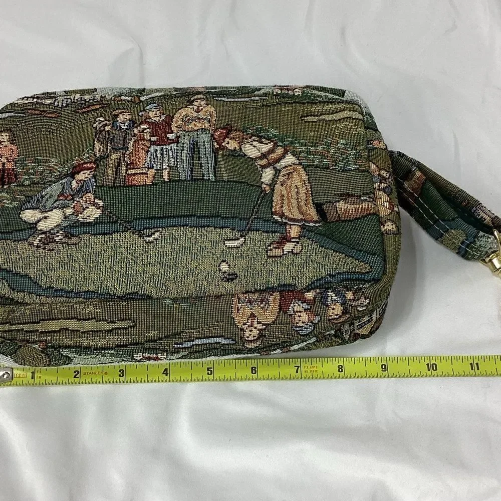 Holdings Brand Golf Theme Tapestry Bag With Side Clip Golf Ball Bag